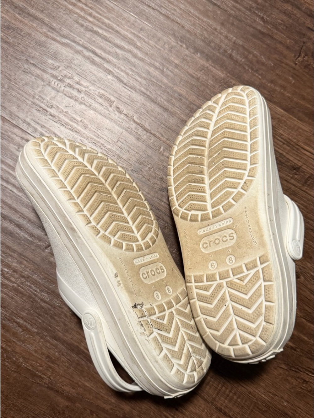 Crocs White Casual Clog Shoes View 2